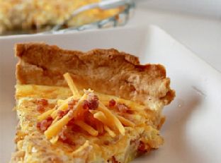 Cheddar Bacon Quiche