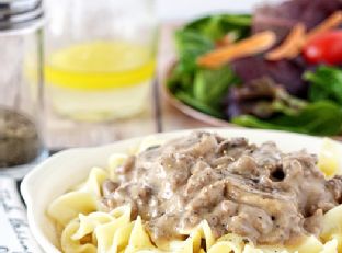 Skinny Beef Stroganoff