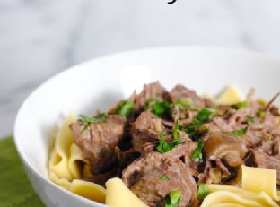 Slow Cooker Beef Stroganoff